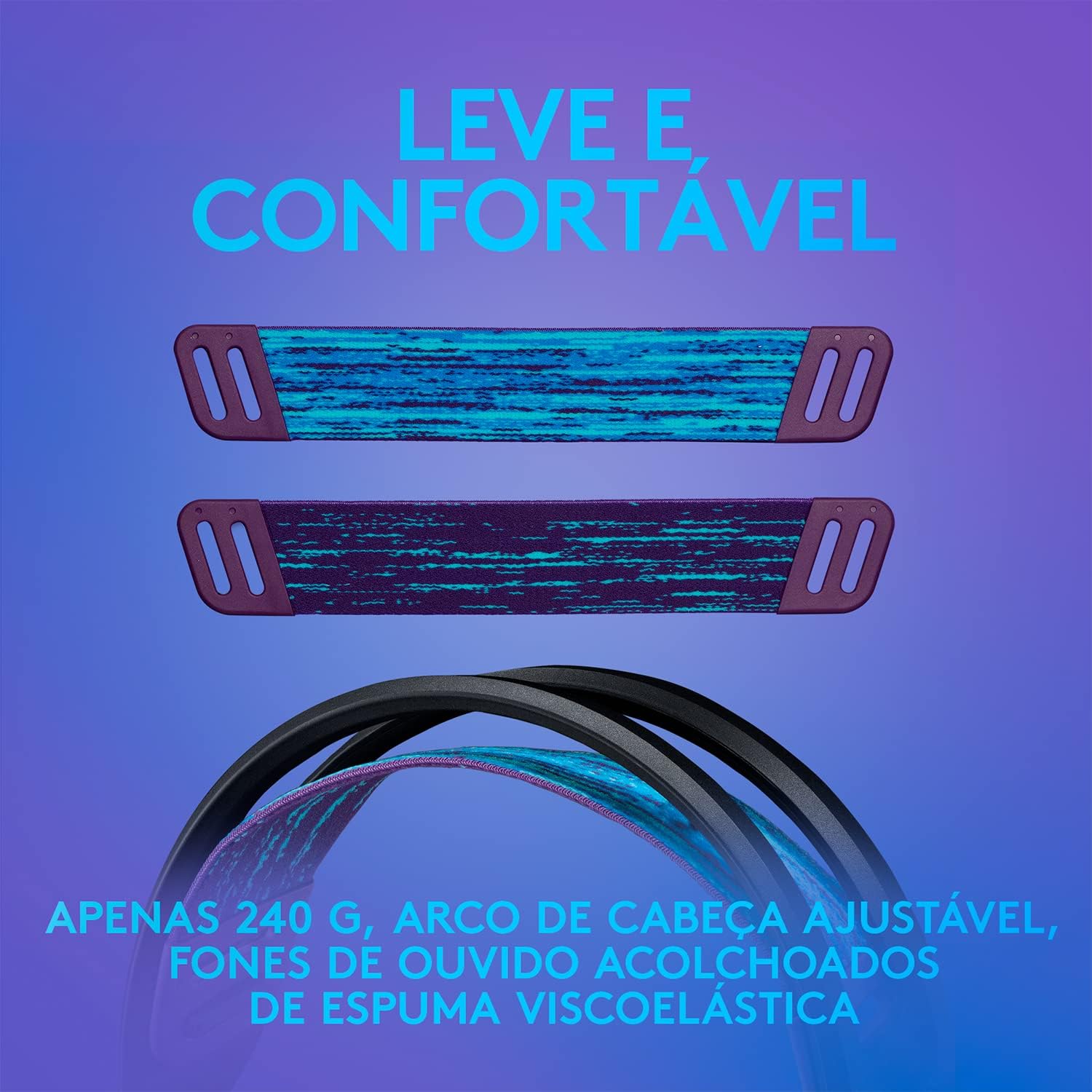 Headset Gamer Logitech G335 com Almofadas com Espuma de Memória, Design Leve e Conexão 3,5mm para PC, PlayStation, Xbox, Nintendo Switch e Mobile - Preto: imagem adicional