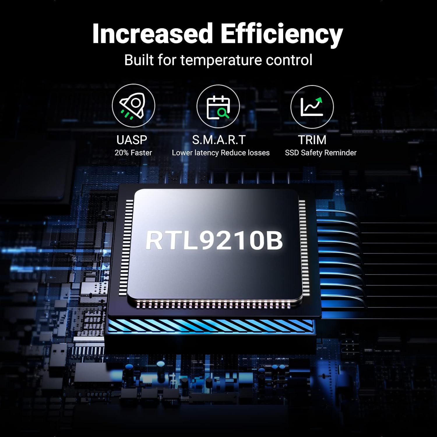 UGREEN Caixa para SSD NVMe SATA M.2, Caixa para Disco Rígido M.2 com UASP: imagem adicional