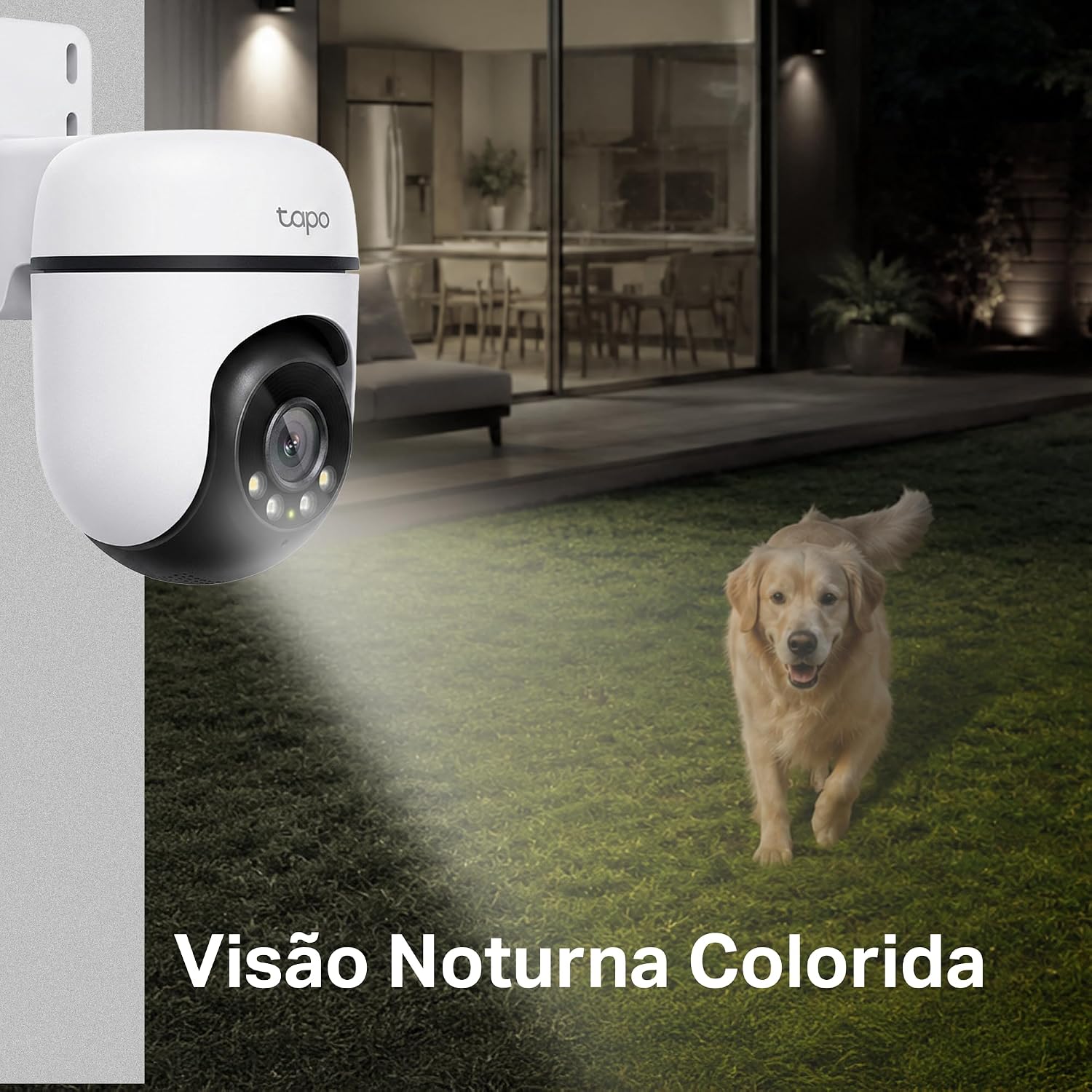 TP-Link Tapo C500 Câmera de Segurança Wi-Fi Externa 360°, Full HD 1080p, Visão Noturna Colorida de Até 30 m, Detecção de Pessoas, IP65, Áudio Bidirecional, Alexa e MicroSD de Até 512 GB: imagem adicional