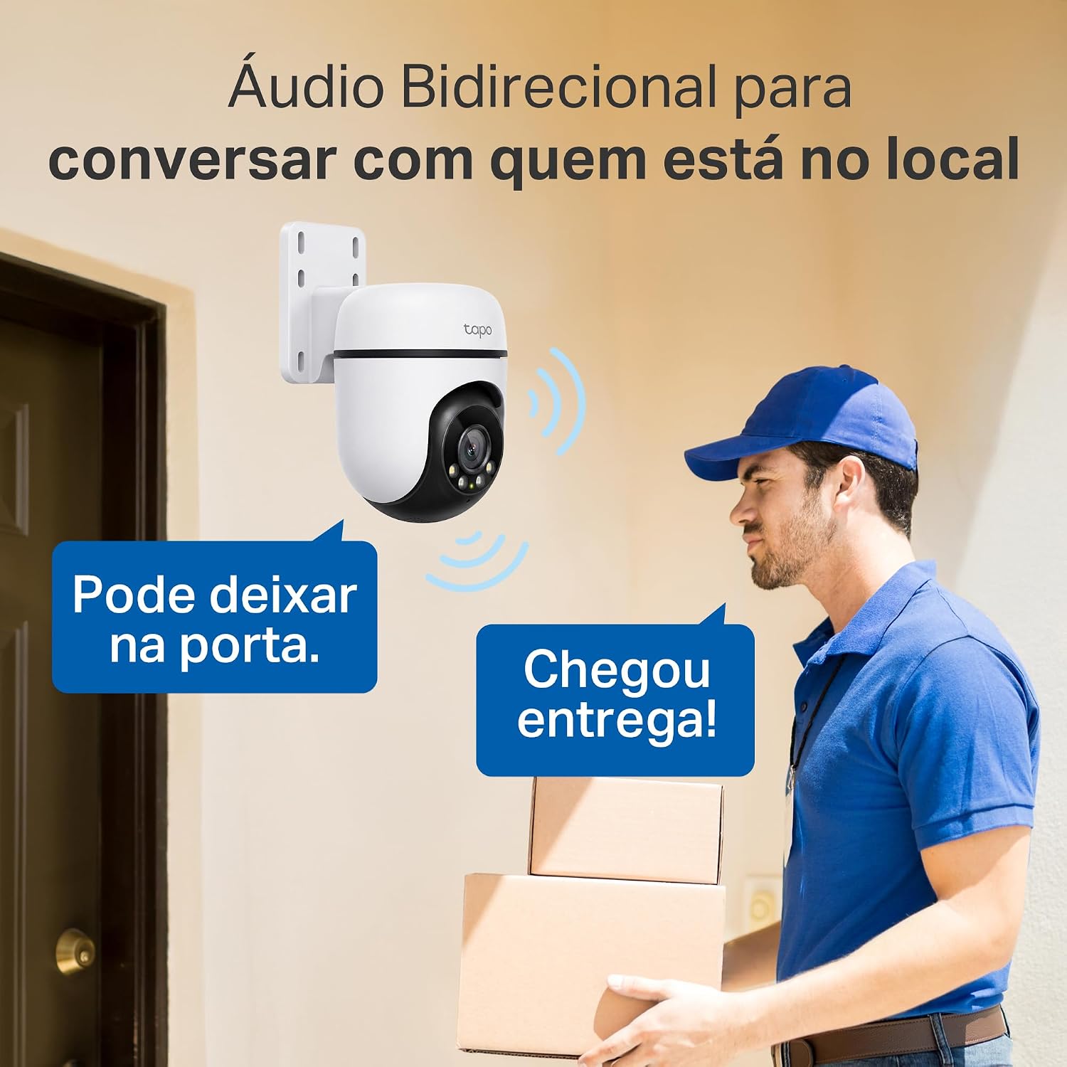 TP-Link Tapo C500 Câmera de Segurança Wi-Fi Externa 360°, Full HD 1080p, Visão Noturna Colorida de Até 30 m, Detecção de Pessoas, IP65, Áudio Bidirecional, Alexa e MicroSD de Até 512 GB: imagem adicional