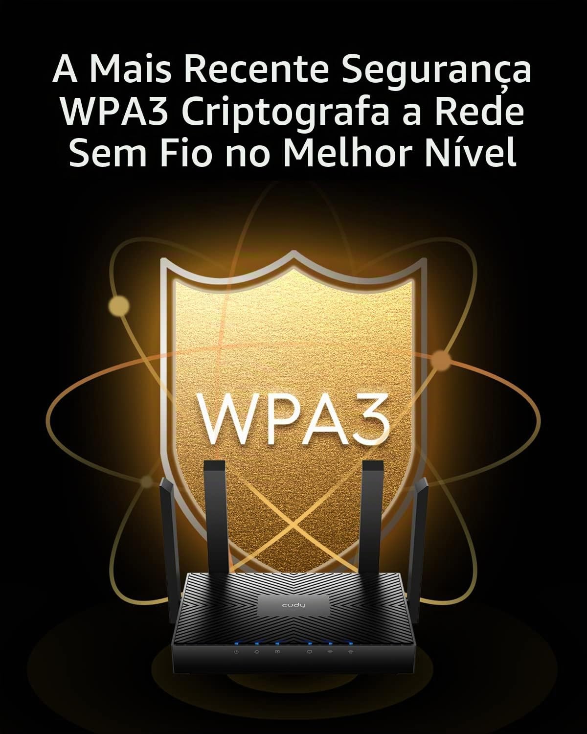 Roteador Cudy WR3000 Preto Mesh AX3000 Gigabit WiFi 6: imagem adicional