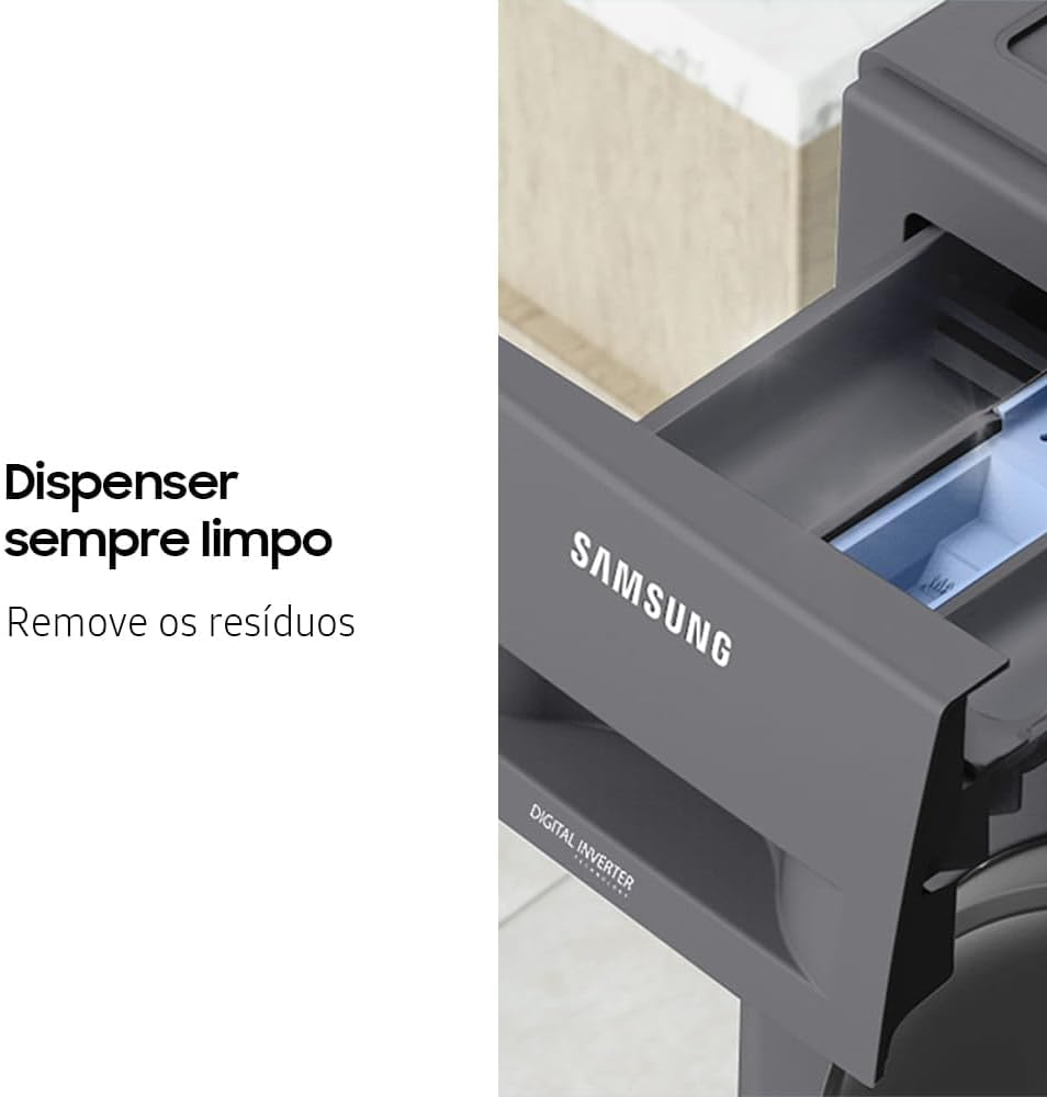 Samsung Lava e Seca WD11M com Digital Inverter WD11M4473PX Inox Look 11/7kg - 127V
