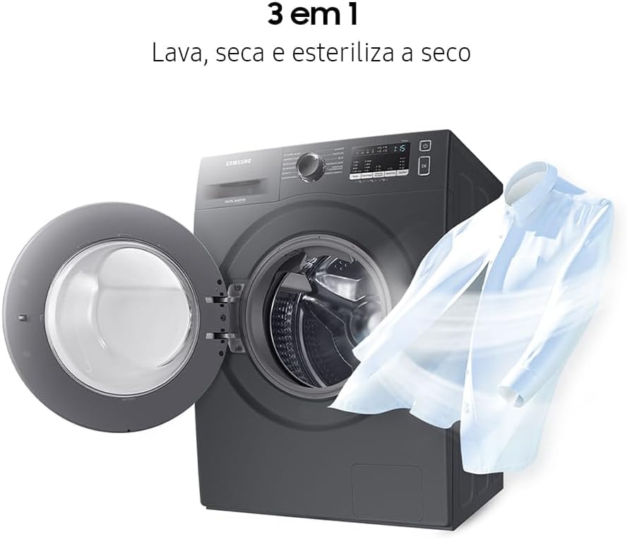 Samsung Lava e Seca WD11M com Digital Inverter WD11M4473PX Inox Look 11/7kg - 127V: imagem adicional
