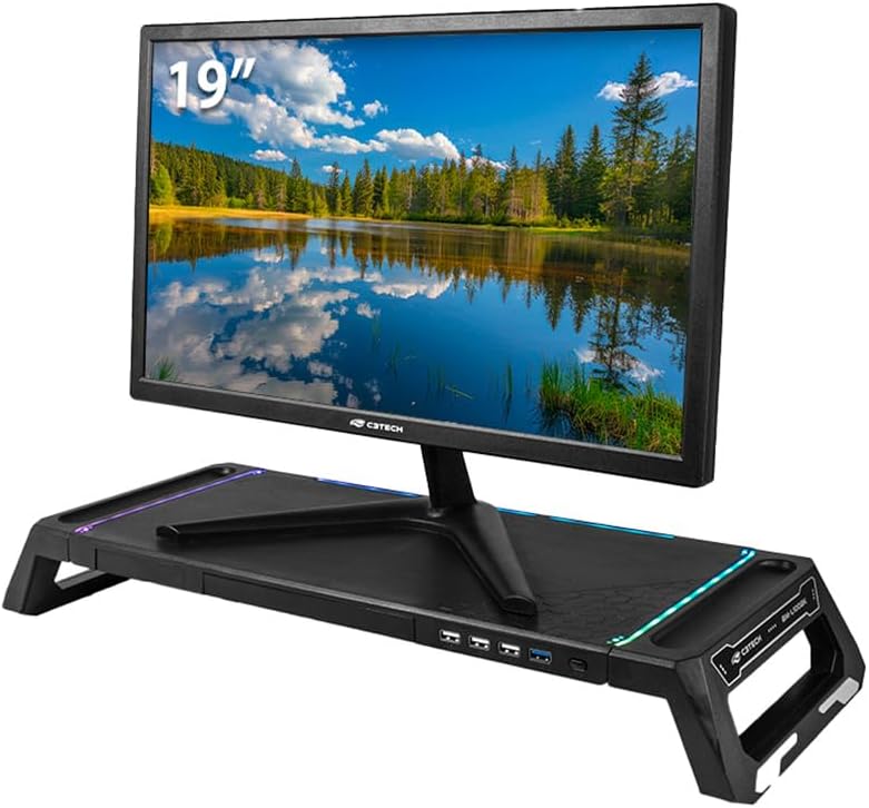 Monitor C3Tech MR-19 LED 19" HD VESA HDMI VGA Antirreflexo: imagem adicional