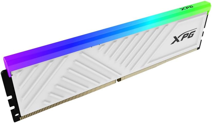 Memória Desktop Gamer Adata XPG Spectrix D35G - RGB, 8GB, DDR4, 3200MHz, AX4U32008G16A-SWHD35G - Branca