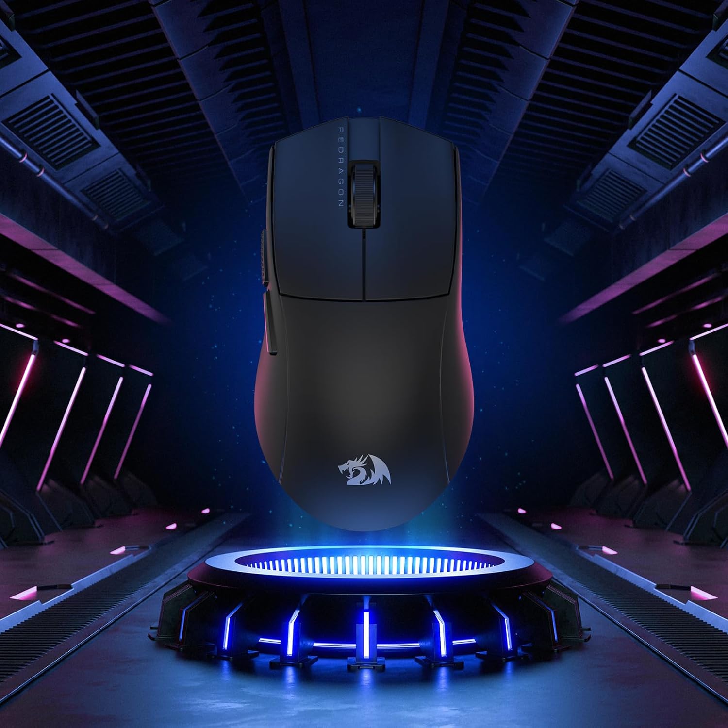Mouse Gamer Redragon King Pro Preto Pixart PAW3395 26000DPI M916-PRO-1K