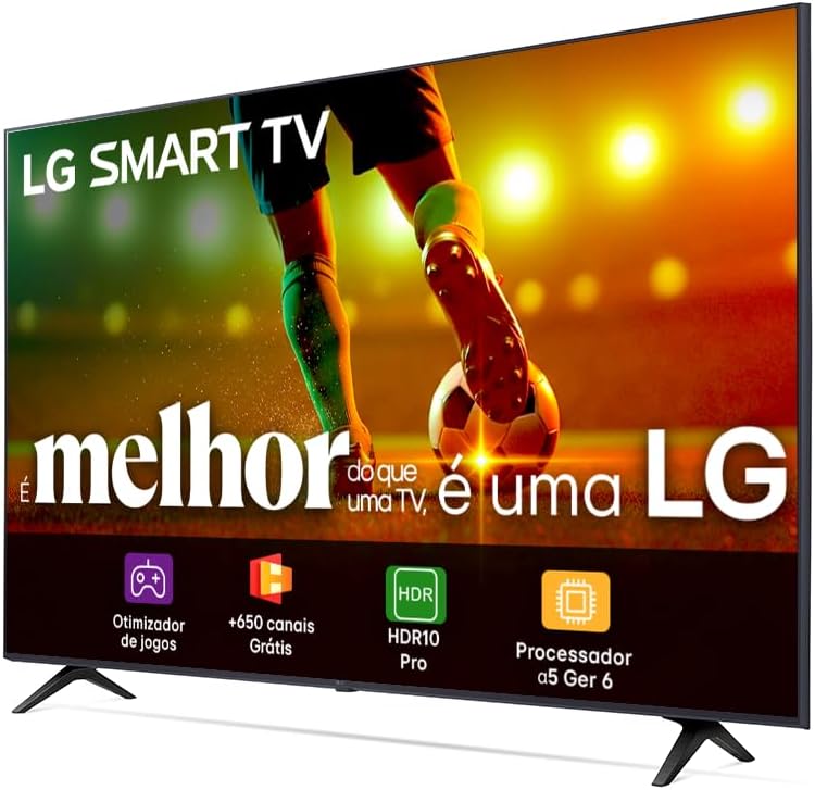 Smart TV 43" LG Full HD 43LR6700 Processador α5 Ger6 AI Alexa integrado LG Channels webOS 23 compatível com Controle Smart Magic