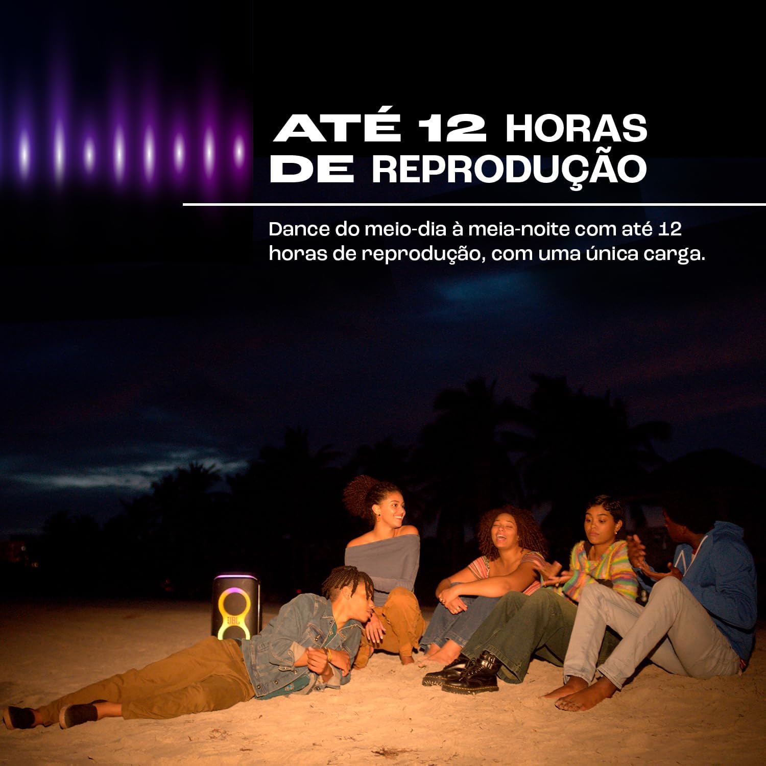 JBL, Caixa de Som, PartyBox Club 120, Bluetooth, Show de Luzes, À Prova de Respingos - 160W RMS