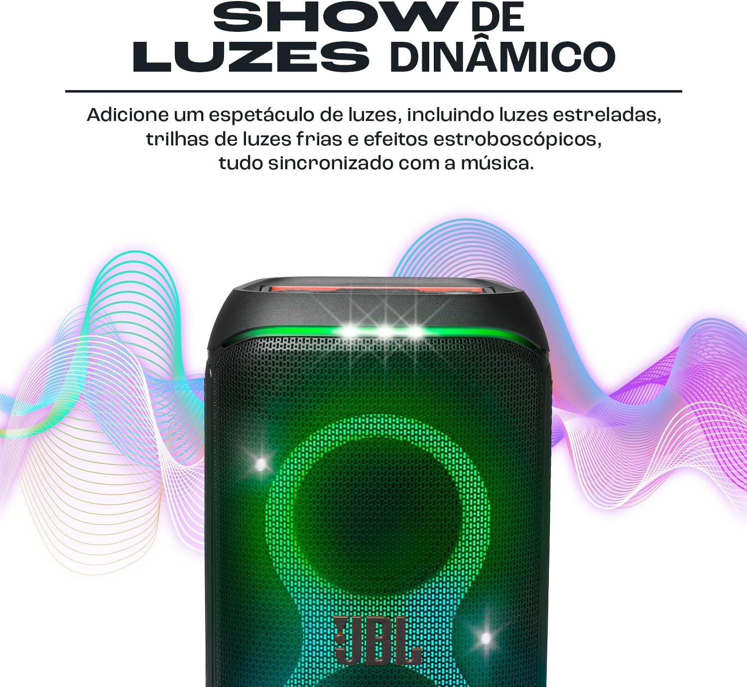 JBL, Caixa de Som, PartyBox Club 120, Bluetooth, Show de Luzes, À Prova de Respingos - 160W RMS: imagem adicional