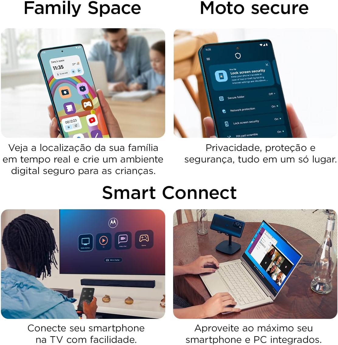 Smartphone Motorola Moto g35 5G - 128GB 12GB (4GB RAM+8GB Ram Boost) e Camera 50MP com AI NFC Tela 6.7" com Superbrilho - Verde: imagem adicional