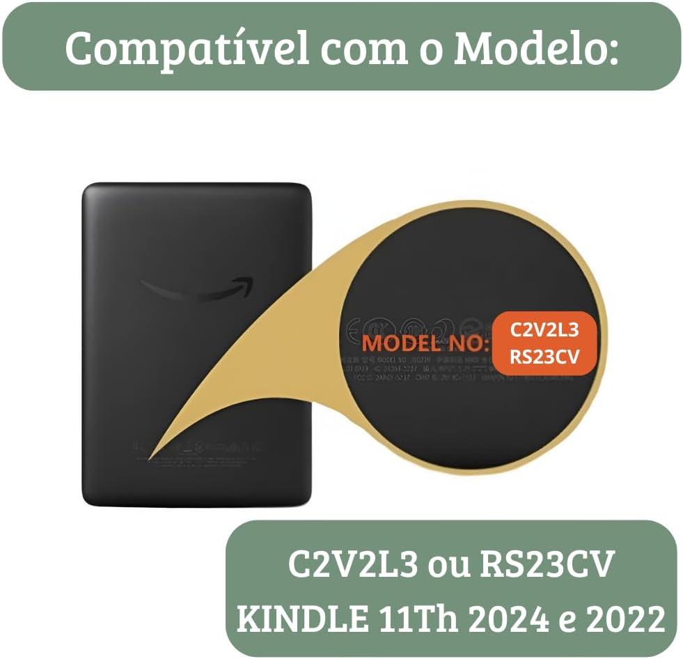 Película Para Kindle 11ª Geração 2024 e 2022 (RS23CV e C2V2L3) 6" Polegadas
