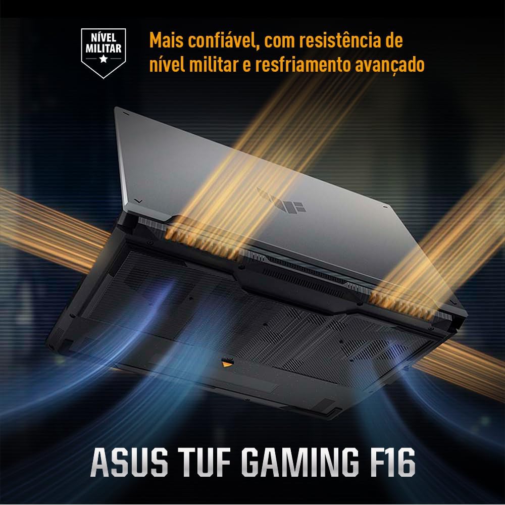 ASUS TUF Gaming F16 Intel Core 5, RTX 4050, 8 GB, 512 GB SSD, KeepOS,16.0'' FHD, Mecha Gray - FX607VU-RL054: imagem adicional