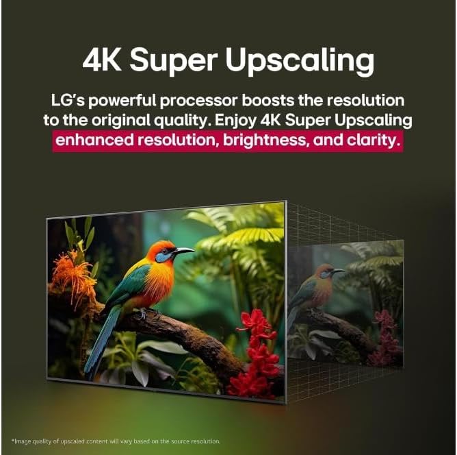 Smart TV LG UHD AI UA75 43 polegadas HDR10 Pro Processador α7 AI Ger 8 webOS 25: imagem adicional