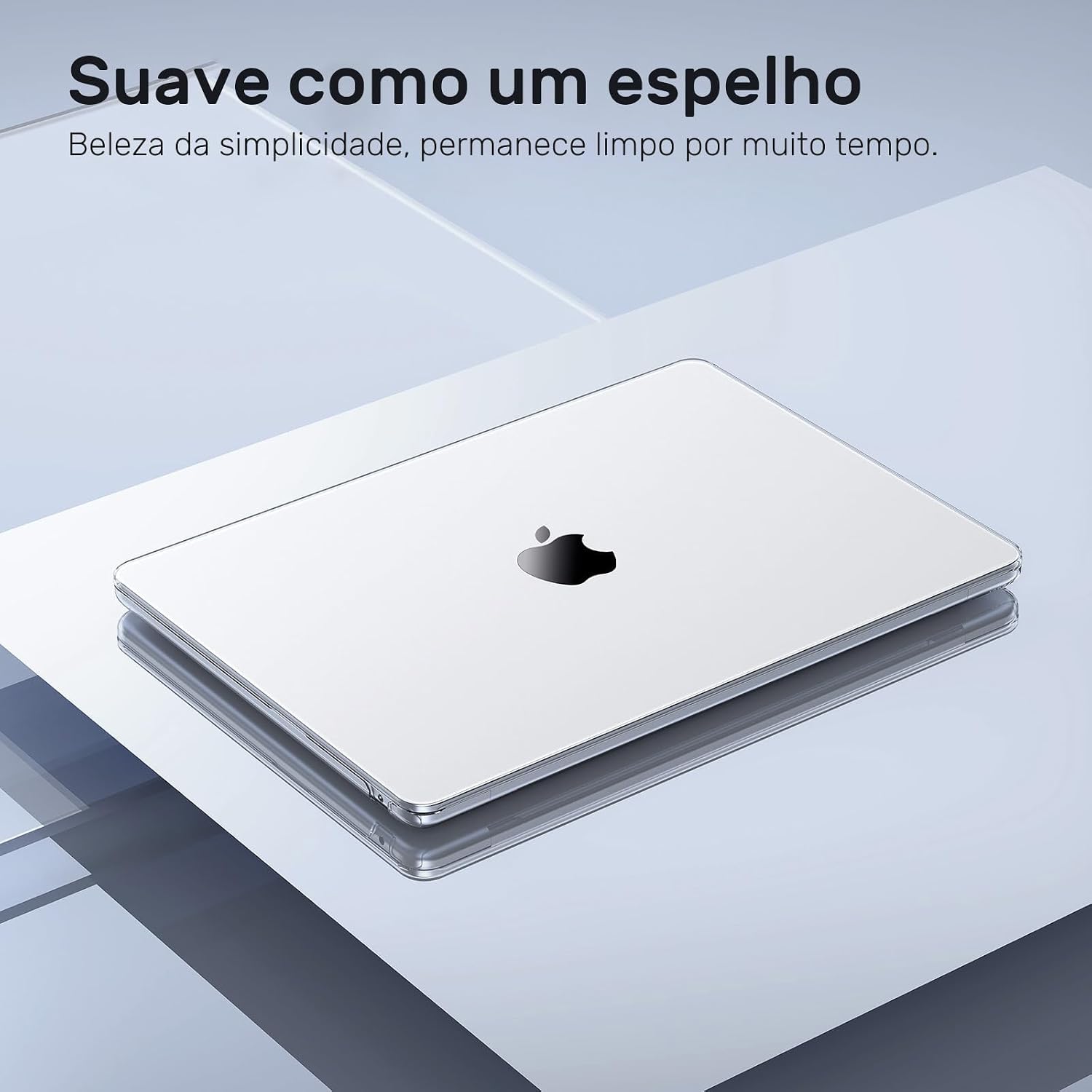 Capa para Macbook Air 13,6'' A2681(M2) 2022/A3113(M3) 2024/A3240(M4) 2025/(M5)2026, Com Película de Teclado, Película de Tela Hidrogel e Capa de privacidade para câmera (Transparente Cristalino): imagem adicional