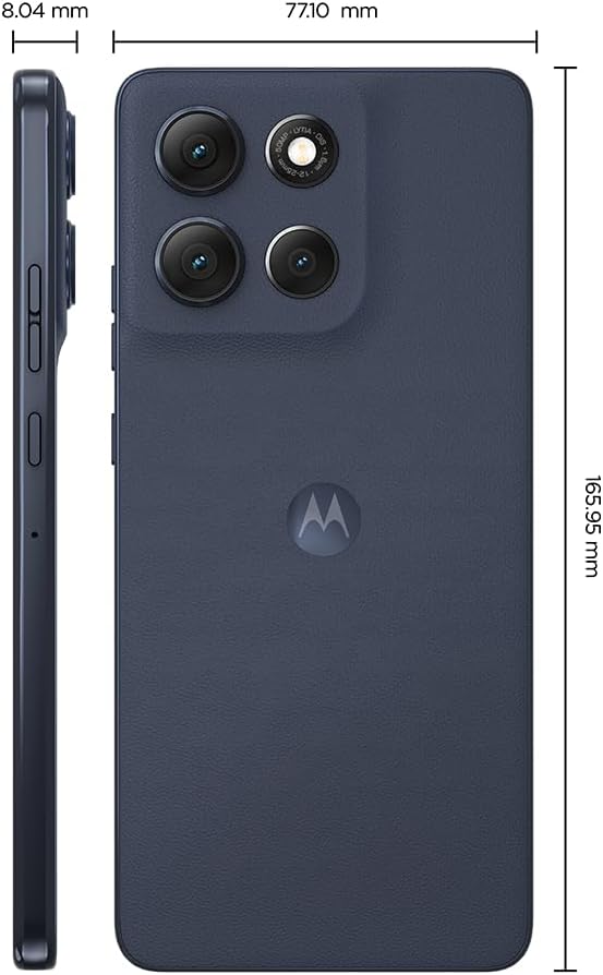 Smartphone Motorola Moto g86 5G - 256GB 8GB RAM+16GB Ram Boost Tela 1.5K pOLED, 50MP Sony camera OIS Moto AI, videos em 4K, IP68 + IP69 - Grafite