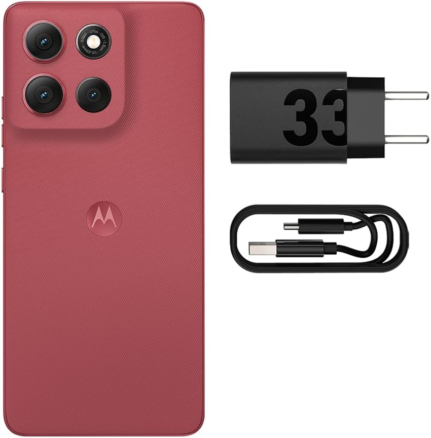 Smartphone Motorola Moto g86 5G - 256GB 24GB (8GB RAM+16GB Ram Boost) Tela 1.5K pOLED, 50MP Sony camera OIS Moto AI, videos em 4K, IP68 + IP69 - Vermelho: imagem adicional
