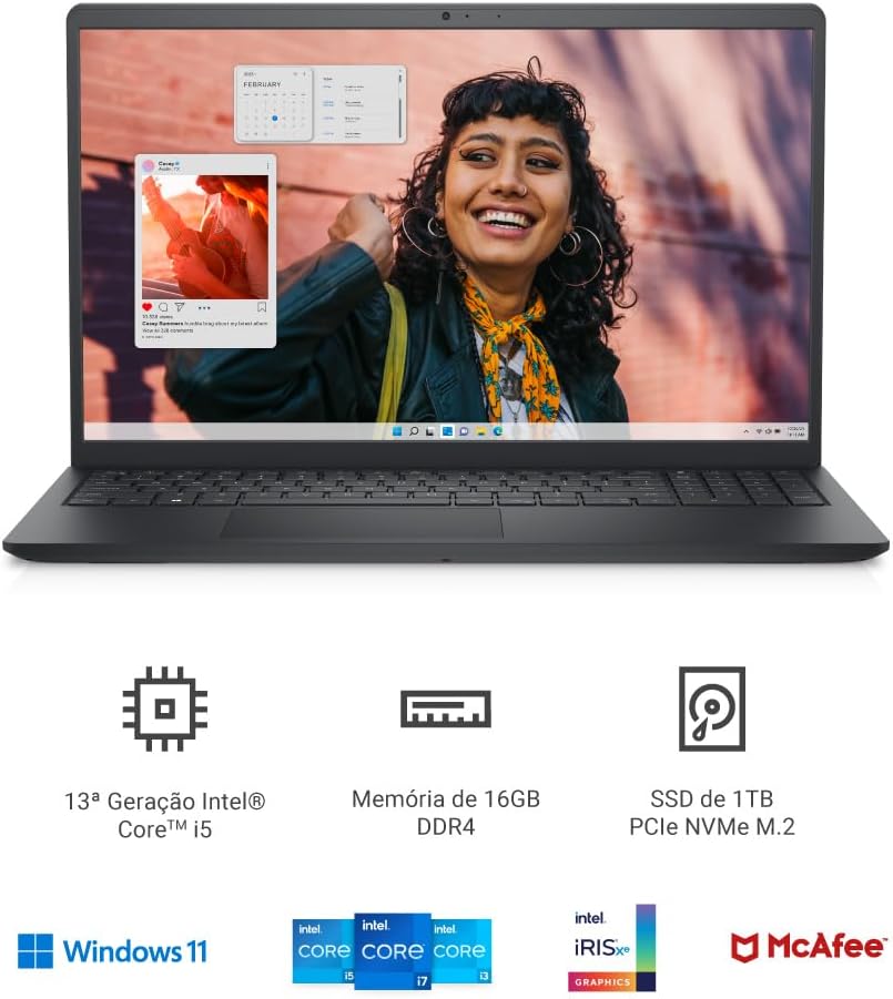 Notebook Dell 15 I15-I1300-A60P, Intel Core i5-1334U, Windows 11 Home