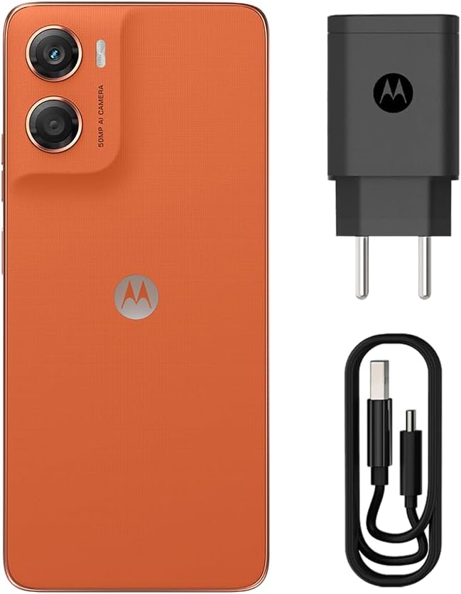 Smartphone Motorola Moto g06-128GB 12GB (4GB RAM + 8GB Ram Boost) e Camera 50MP com AI Bateria de 5200 mAh Tela 6.9" - Laranja: imagem adicional