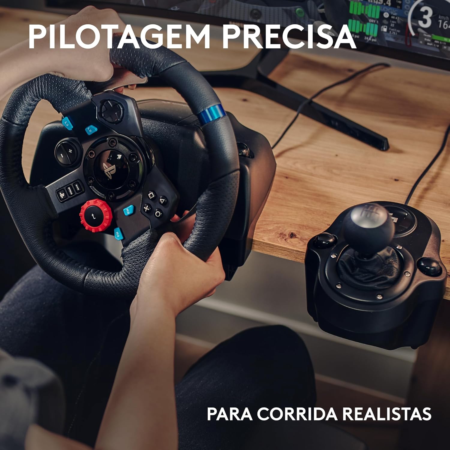 Combo Volante, Pedais e Cambio Logitech G29 SE Driving Force para PS5, PS4, PS3 e PC: imagem adicional