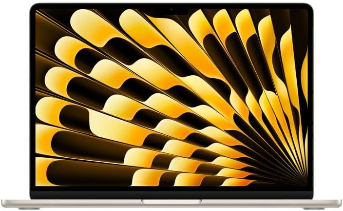 Apple 2026 MacBook Air (de 13 polegadas, Chip M5 da Apple com CPU de 10 núcleos e GPU de 10 núcleos., 16GB Memória unificada, 1 TB) - Estelar