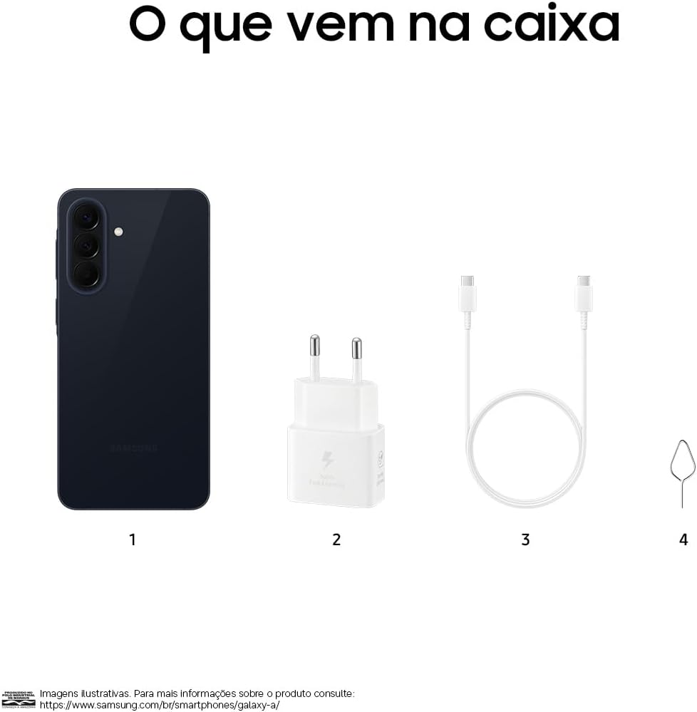 Celular Samsung Galaxy A57 5G 128GB, 8GB RAM, Câmera 50MP, IP68, Super AMOLED 6.7", Recursos AI (Azul Escuro): imagem adicional