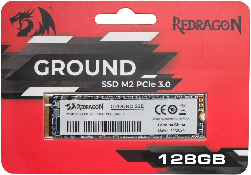 SSD M.2 NVMe Redragon Ground 128GB PCIe 3.0 GD-409: imagem adicional