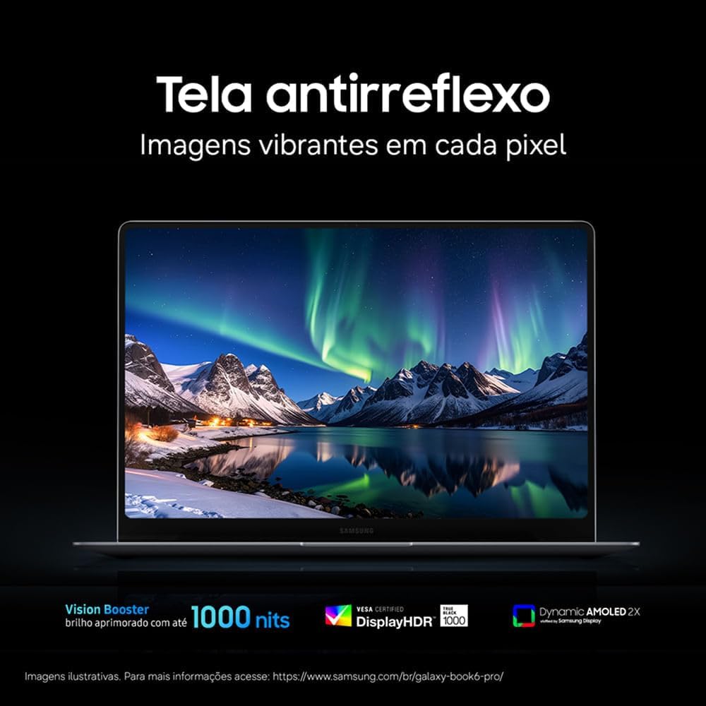 Notebook Samsung Galaxy Book6 Pro 14" AMOLED Copilot+ PC, Windows 11 Home, Ultra X7, 32GB, 1TB SSD, Arc B390, 1.24 kg: imagem adicional